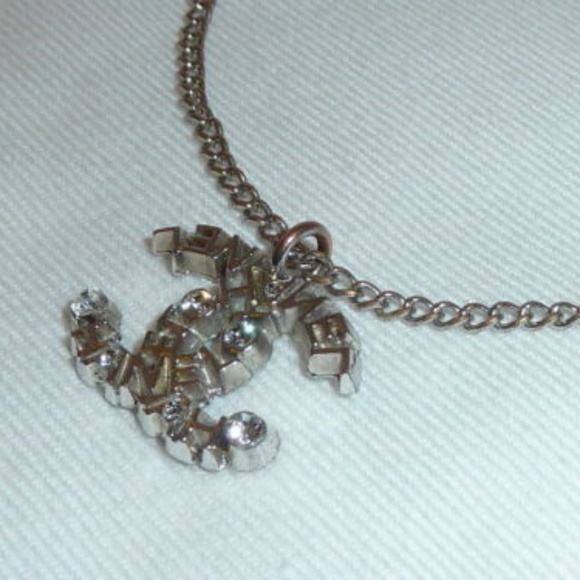 CHANEL Jewelry - Chanel Rhinestone C H A N E L letters Necklace